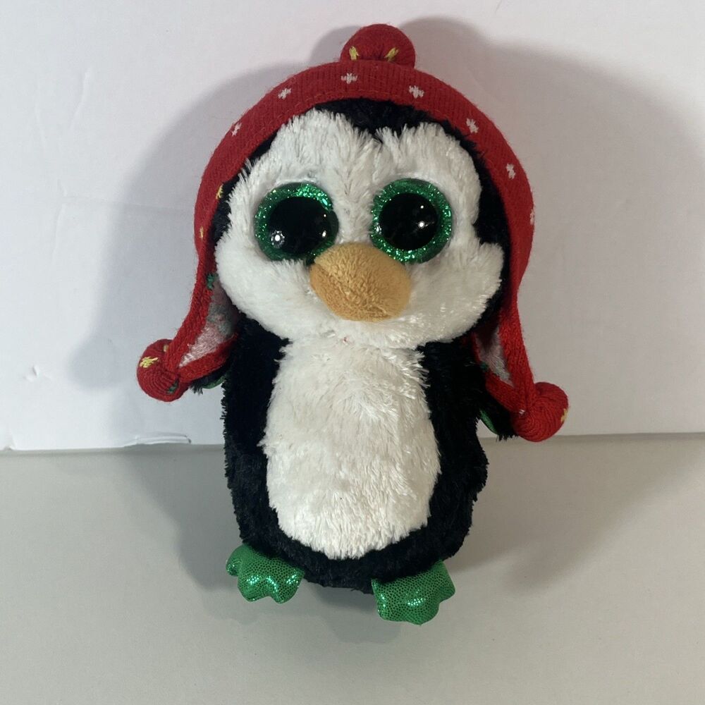 Ty Beanie Holiday Boos Freeze The Penguin 6" Used No Hang Tag